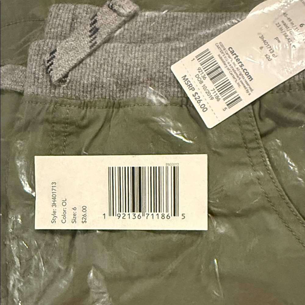 Carter's Olive Green Kids Bottoms
